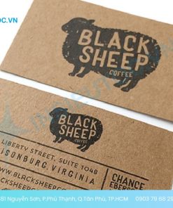 in name card giấy kraft