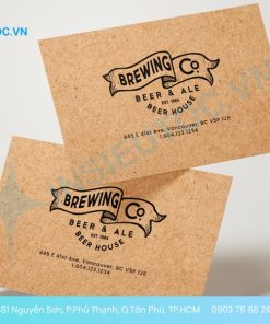 in danh thiếp giấy kraft giá rẻ