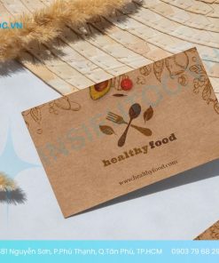 in danh thiếp giấy kraft giá rẻ