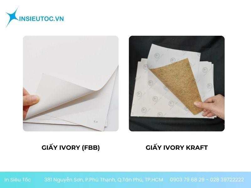 các loại giấy Ivory các loại giấy Ivory