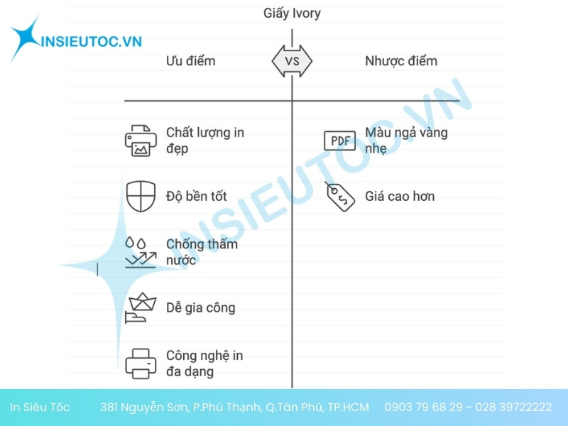ưu nhược điểm giấy ivory ưu nhược điểm giấy ivory