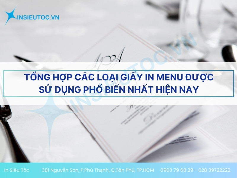 các loại giấy in menu các loại giấy in menu