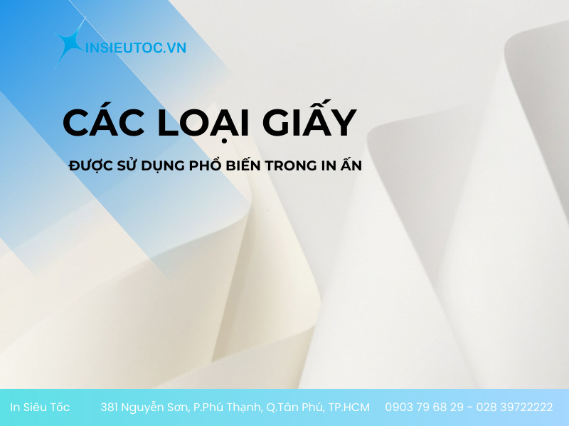 các loại giấy in các loại giấy in