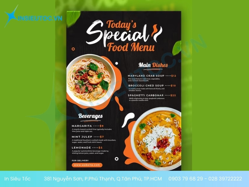 chất liệu in menu đẹp chất liệu in menu đẹp