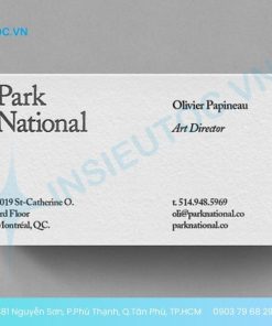 in name card bằng giấy mỹ thuật