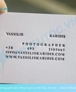 in name card giấy mỹ thuật đẹp