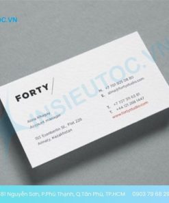 mẫu in name card giấy mỹ thuật