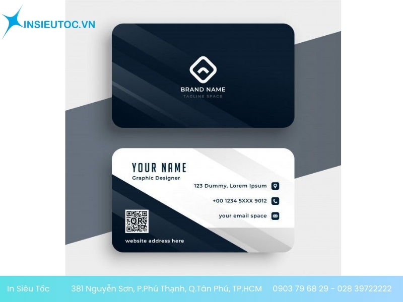 dịch vụ in name card Name card bo góc (Business Card được gia công bo góc)
