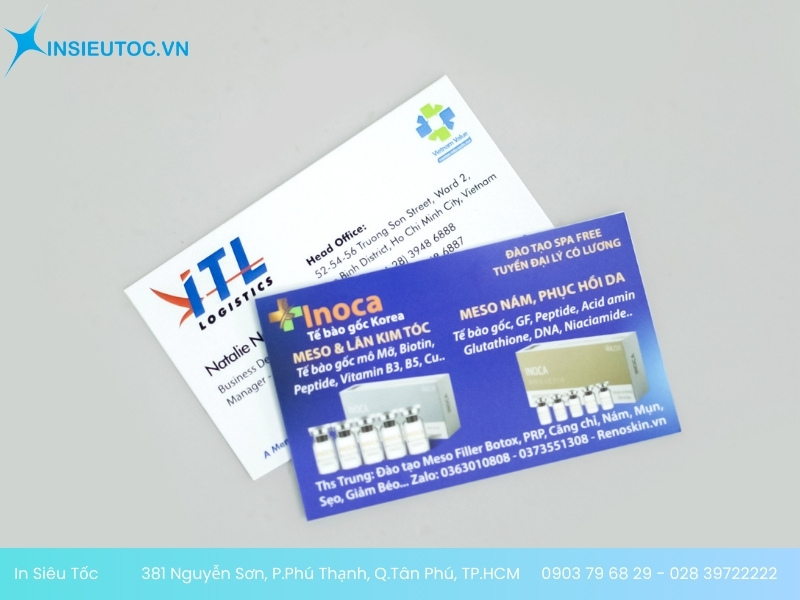 mẫu danh thiếp sang trọng Mẫu name card công ty xây dựng được In Siêu Tốc in bằng công nghệ offset