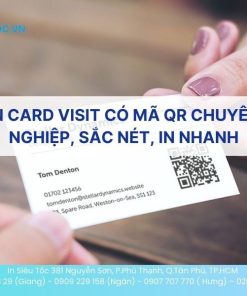 Tham khảo mẫu, bảng báo giá In Card Visit có mã QR