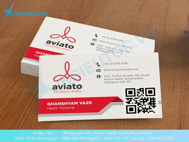 Mẫu card visit giấy Kraft ngành công nghệ