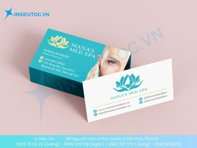 Mẫu card có ép viền tăng độ bền và thẩm mỹ