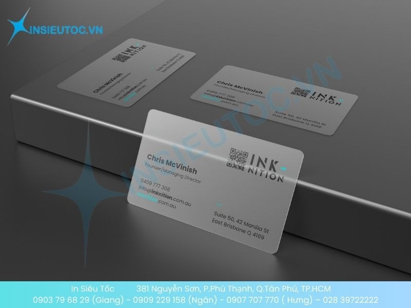 Mẫu card visit B2B đặc biệt chất liệu PVC