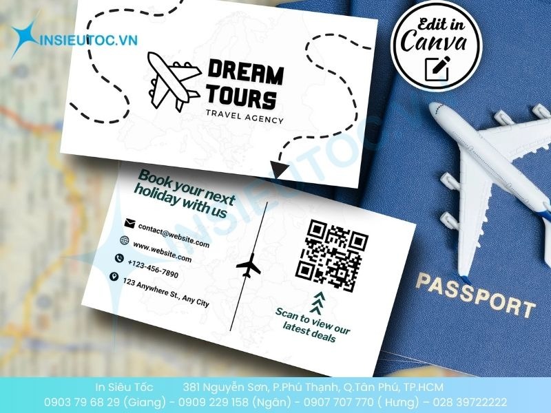 Mẫu card cho tour du lịch trọn gói