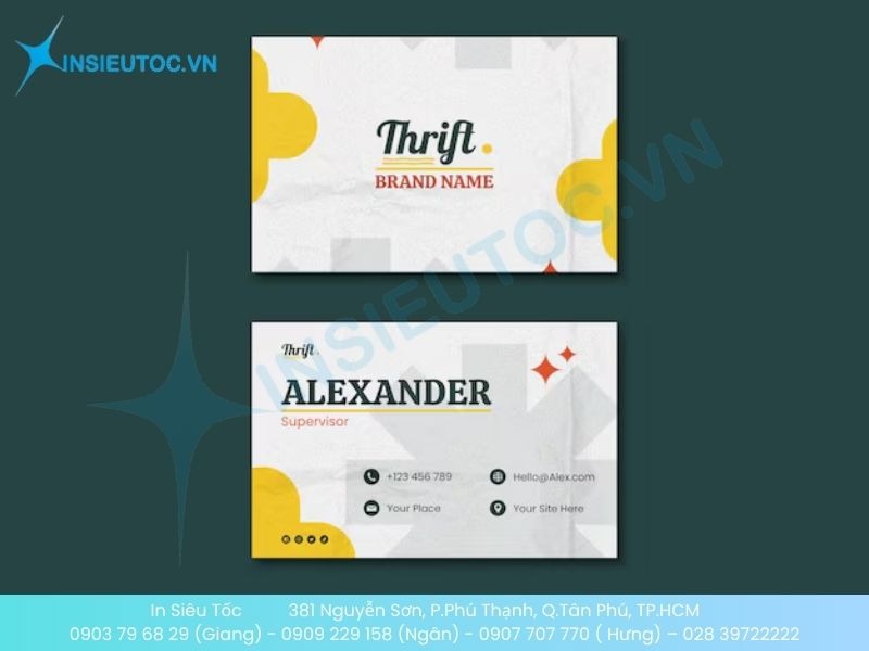 Mẫu card đơn giản cho người bán cá nhân, bán hàng online