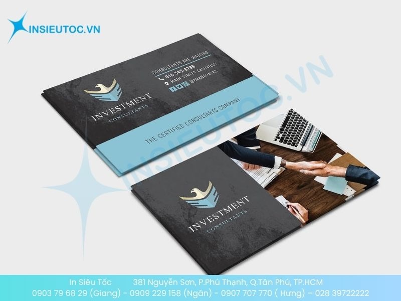 Card visit chất liệu PVC cứng cáp và bền bỉ