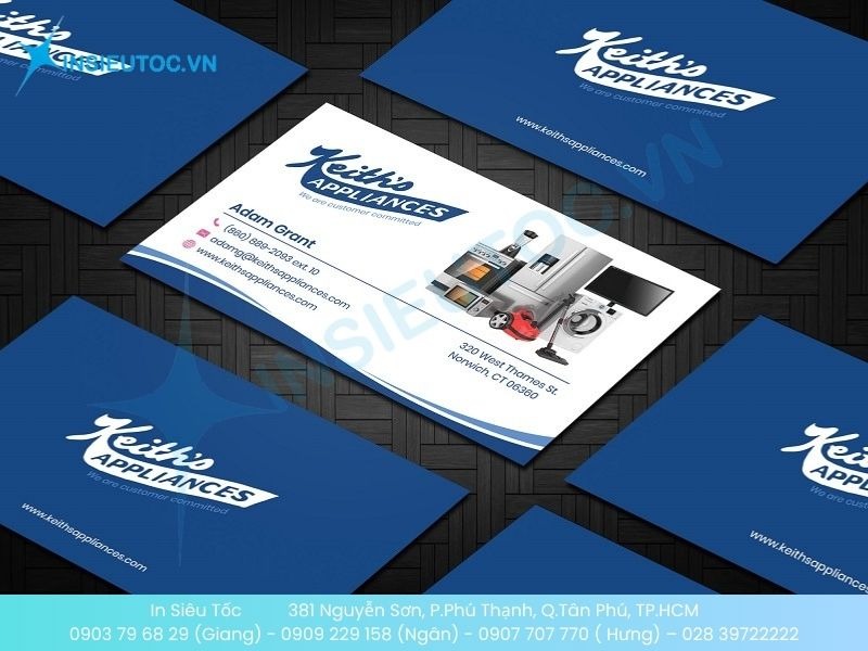 Mẫu card visit đơn giản, có hình ảnh thu hút