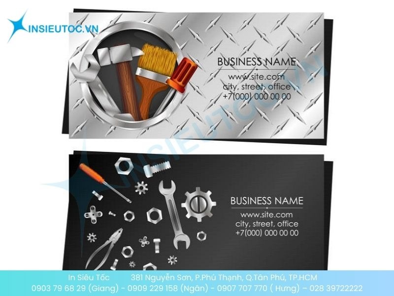 Card visit sử dụng công nghệ ép kim