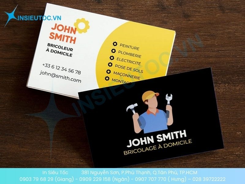 Mẫu card visit dành cho thợ sửa chữa điện lạnh