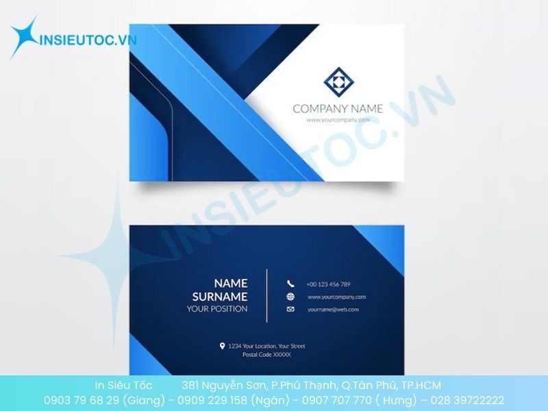 Mẫu card visit đơn giản, có hình ảnh thu hút