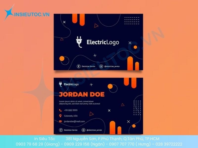 Mẫu card visit dành cho thợ sửa chữa điện lạnh