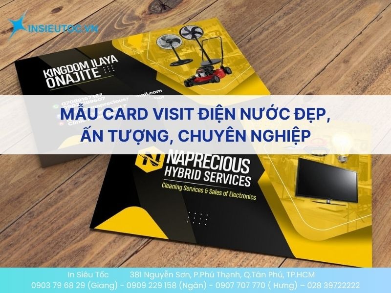 99+ Mẫu Card Visit Điện Nước Đẹp, Ấn Tượng, Chuyên Nghiệp
