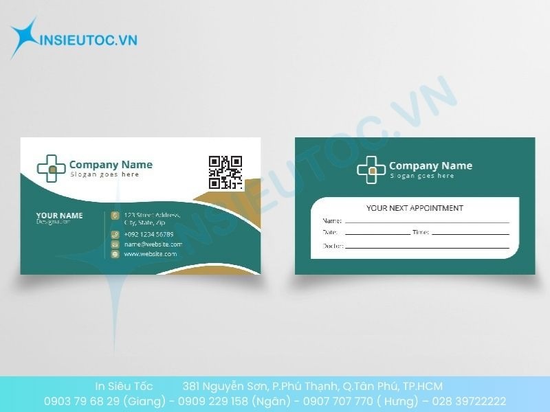 Mẫu card visit Đông y đẹp, thể hiện sự chuyên nghiệp và uy tín