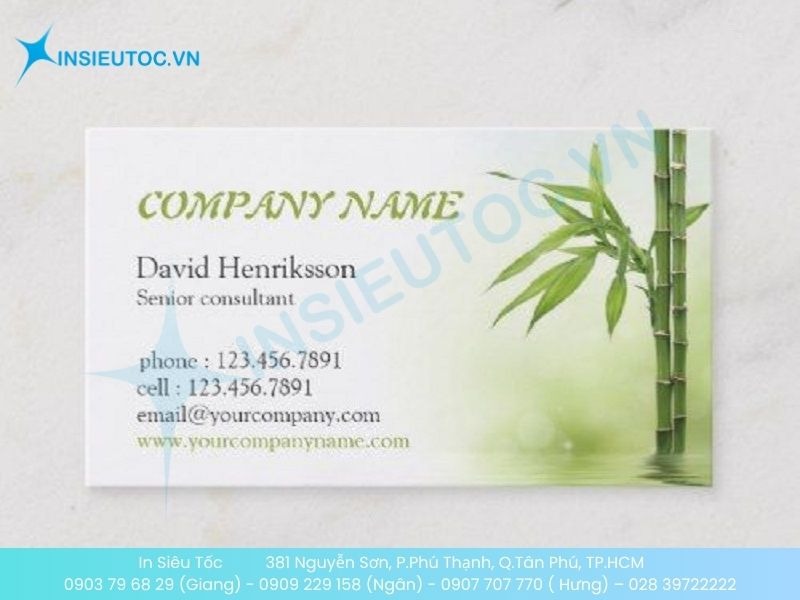 Mẫu card visit Đông y phong cách nhẹ nhàng