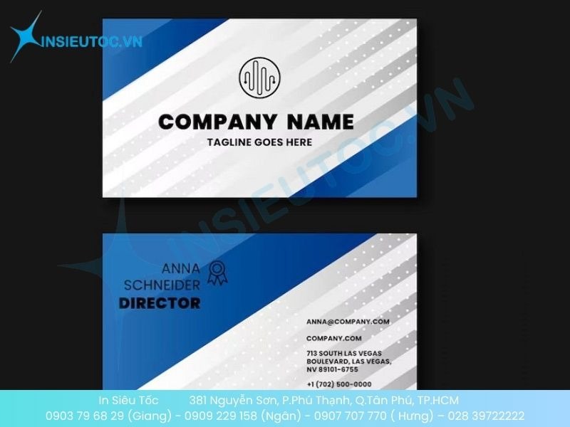 Mẫu card visit giám đốc thiết kế đơn giản