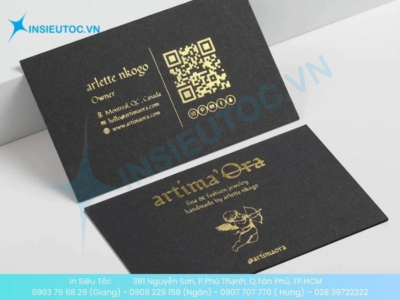 Mẫu card visit giám đốc ép kim