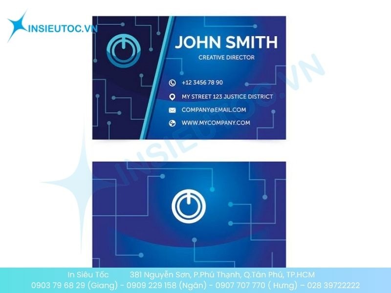 Mẫu card visit giám đốc thiết kế hiện đại