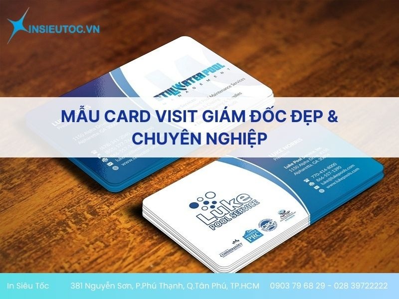 Mẫu card visit cho giám đốc chuyên nghiệp