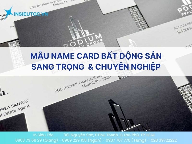 99+ Mẫu Name Card Bất Động Sản Sang Trọng, Chuyên Nghiệp