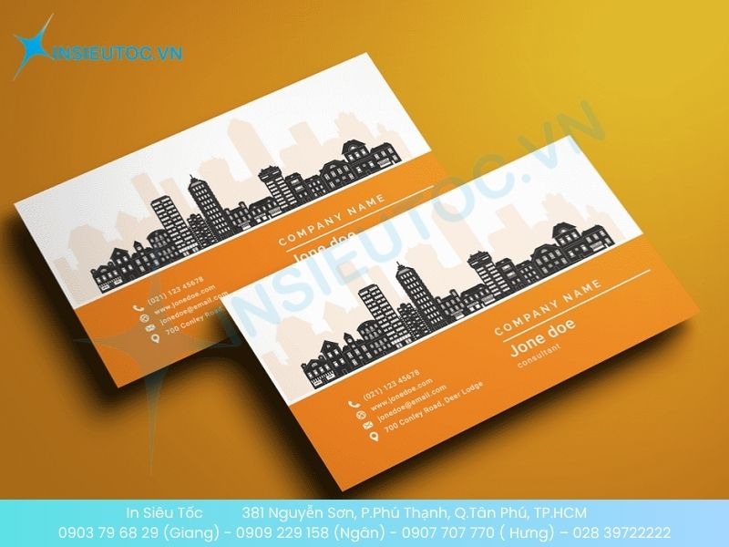 Mẫu name card cho bất động sản đa dạng loại hình