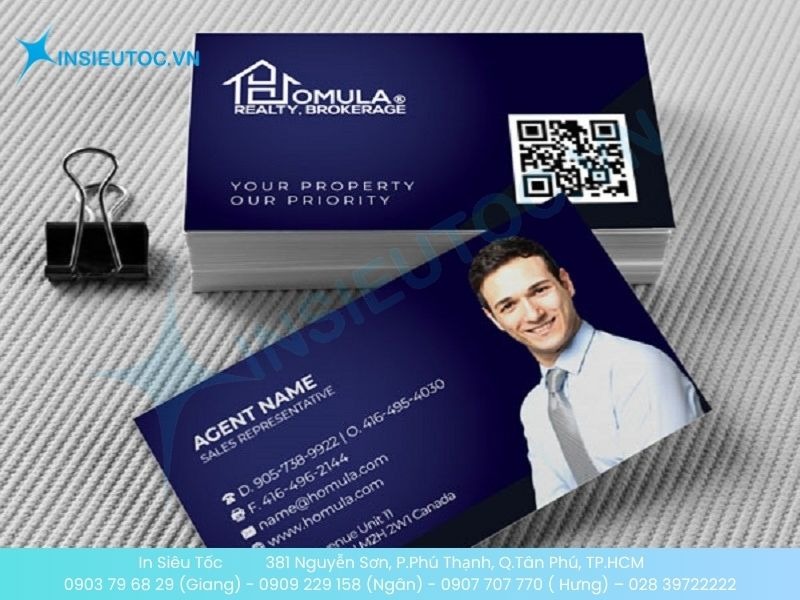 Mẫu name card bất động sản trẻ trung