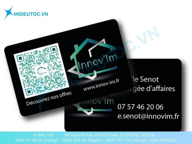 Mẫu card visit kiến trúc sư với thông tin liên hệ được làm rõ