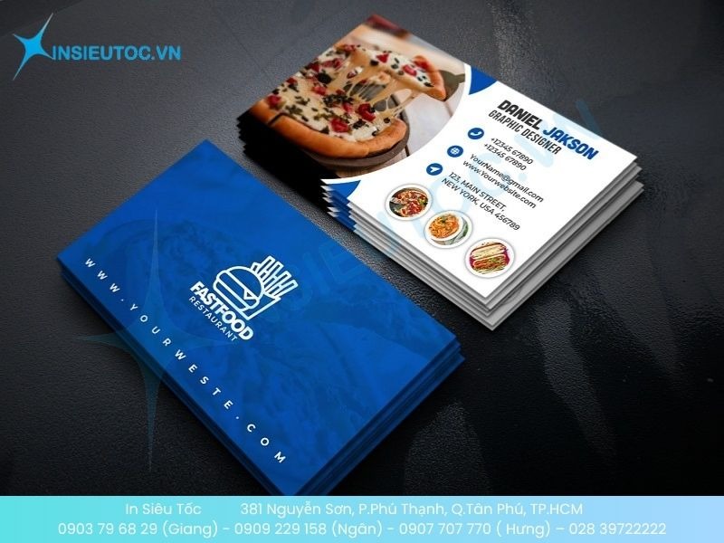 Mẫu card visit dành cho nhà hàng phong cách hiện đại