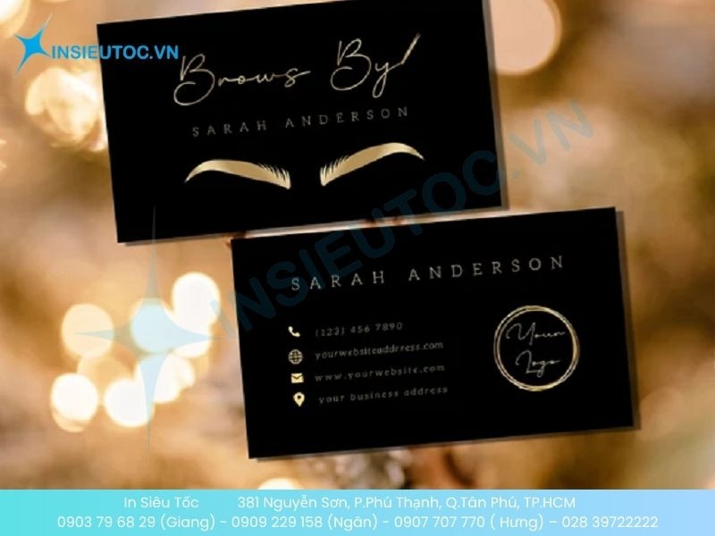 Mẫu card visit phun xăm thẩm mỹ đơn giản
