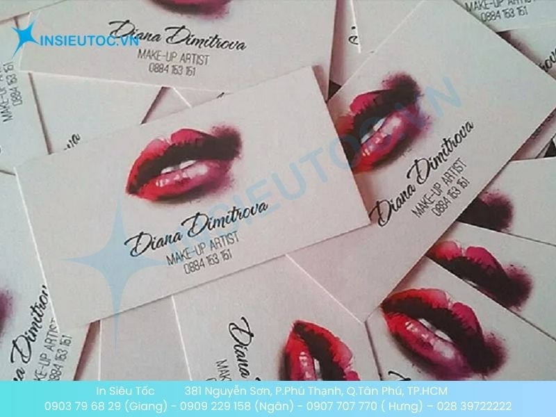Mẫu card visit phun xăm thẩm mỹ đơn giản