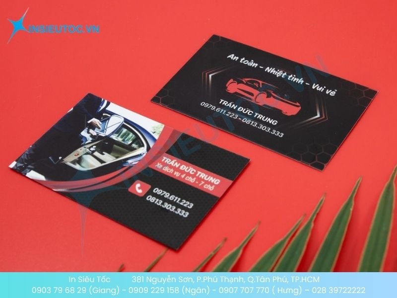 Mẫu Card Taxi cho xe dịch vụ 4 chỗ - 7 chỗ