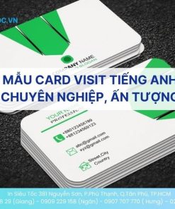 Tìm hiểu mẫu card visit tiếng Anh