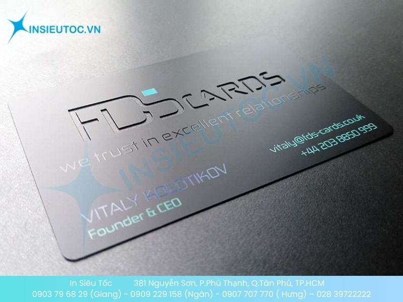 Name Card cứng cáp PVC cho CEO