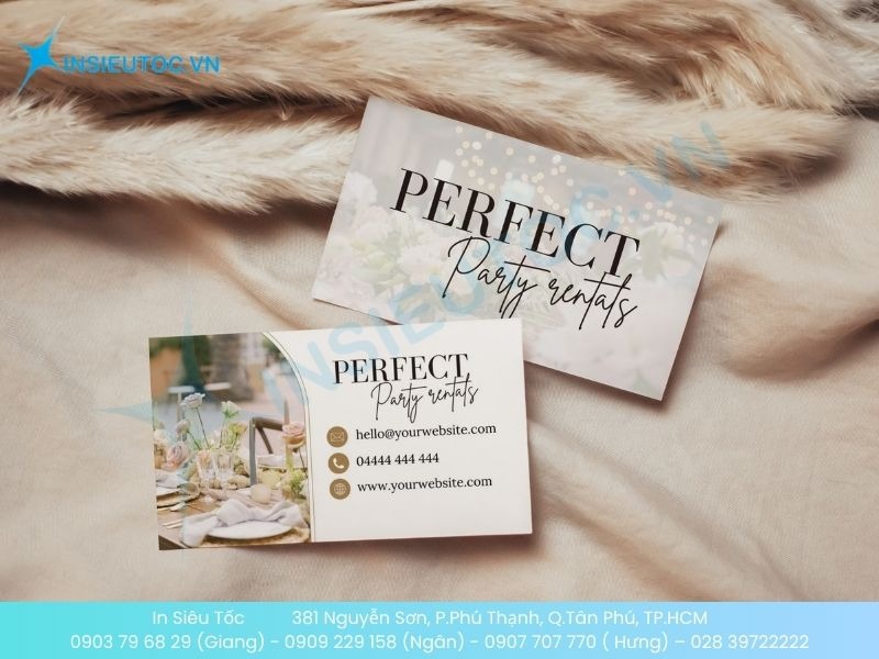 Card visit tổ chức sự kiện