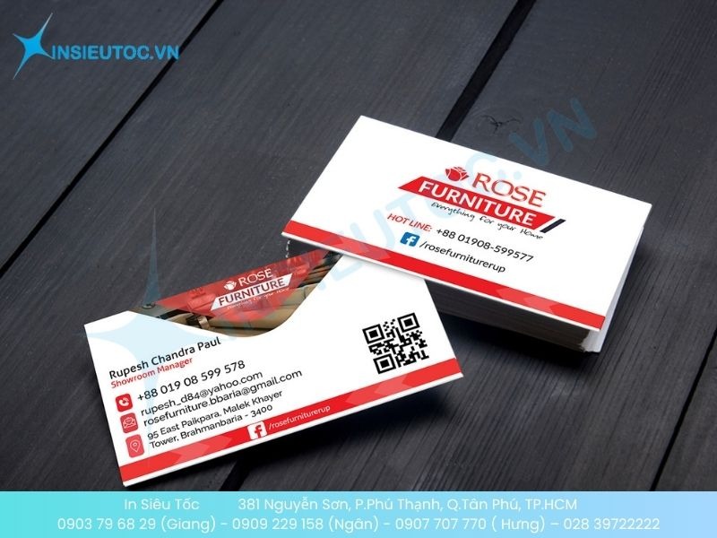 Card visit kinh doanh đồ nội thất
