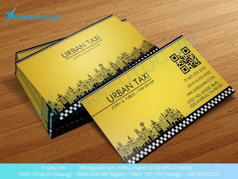 Mẫu card cho tài xế của hãng