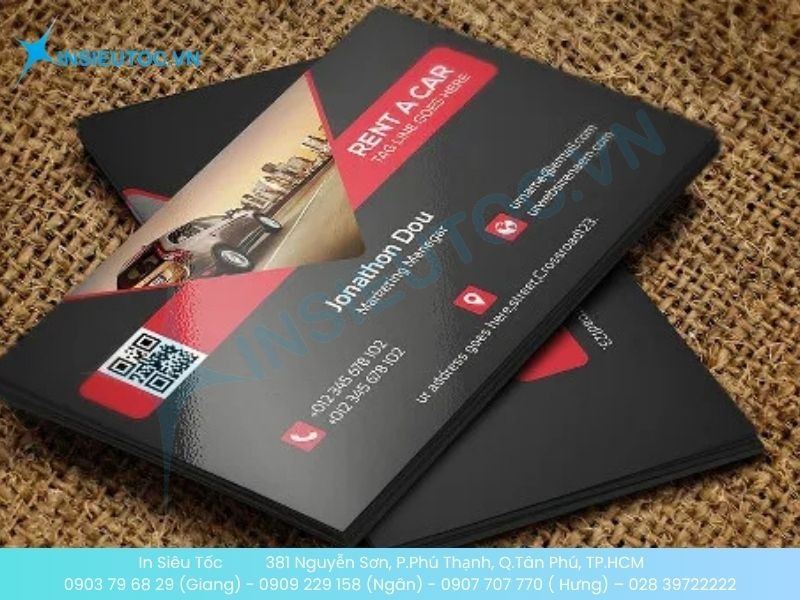 Mẫu card có cán màng để card được bền hơn