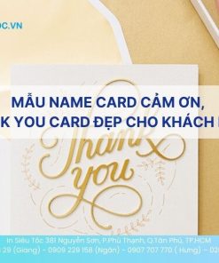 Tham khảo mẫu thank you card đẹp