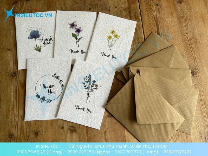 Mẫu name card cảm ơn thân thiện với môi trường