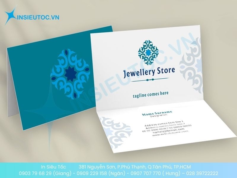 Name Card gập cho shop