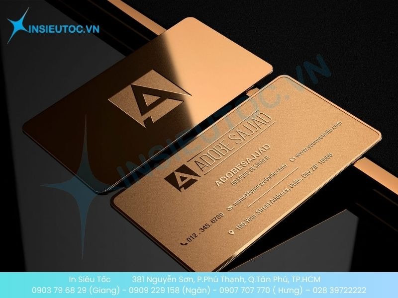 Name Card vàng sang trọng